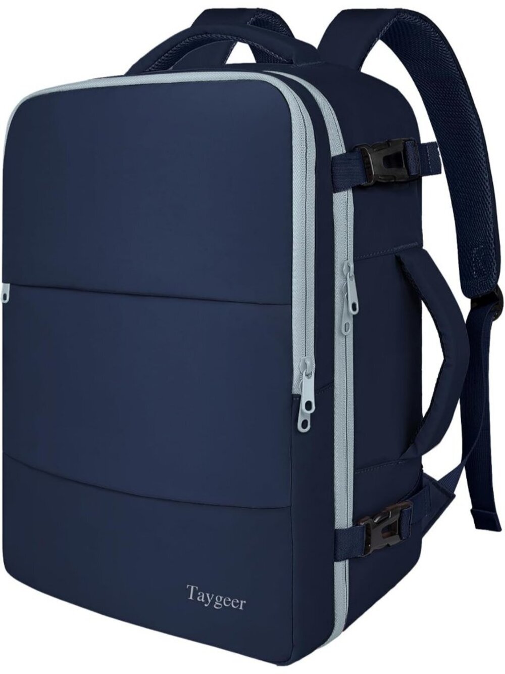 Women's Grayblue 15.6inch Laptop Mochila Flight Approved Daypack with Pocket